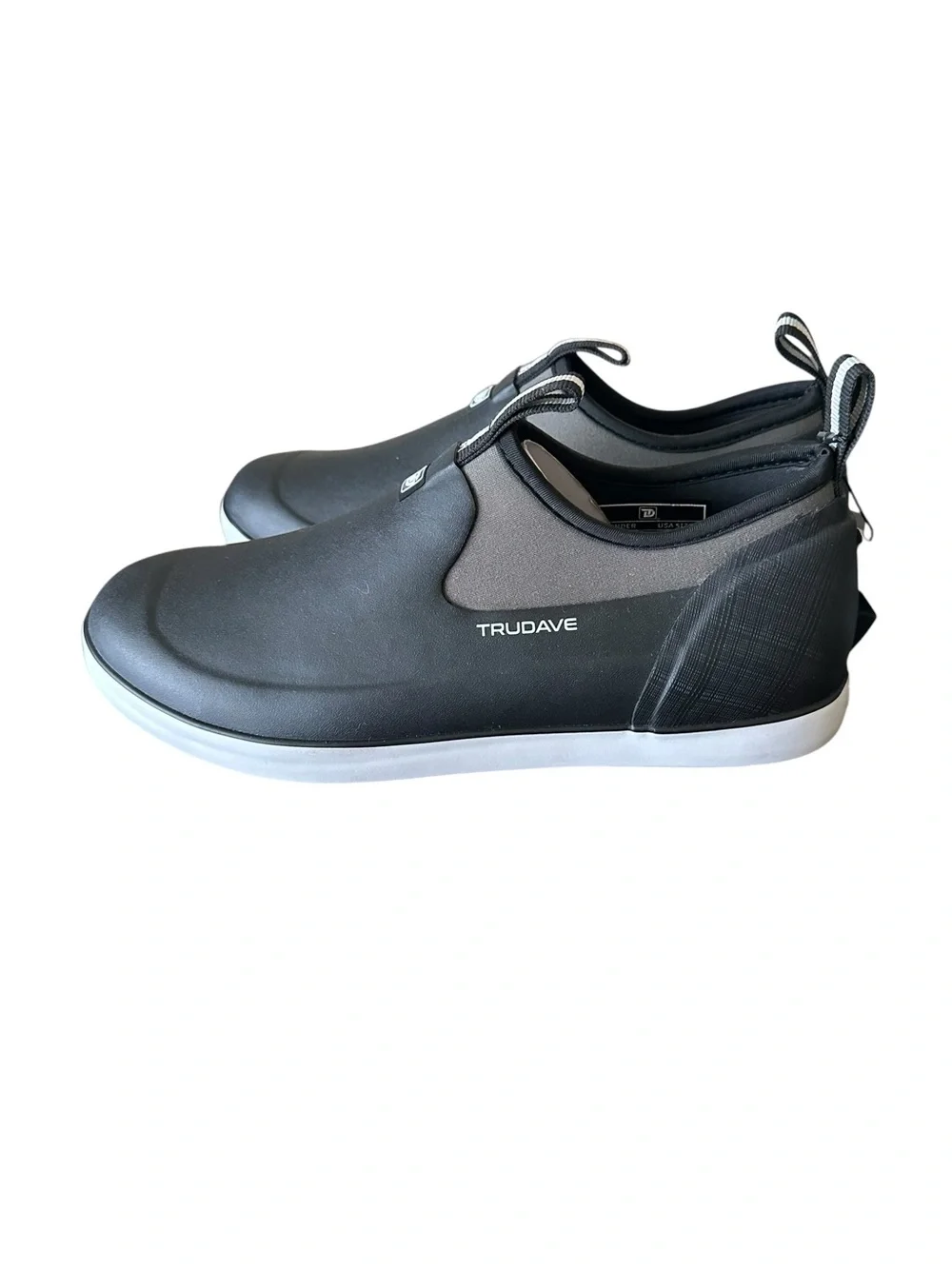 Men's Slip-On Rain Shoes in Black and Gray
